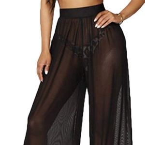 BLACK MESH BIKINI PANTS!